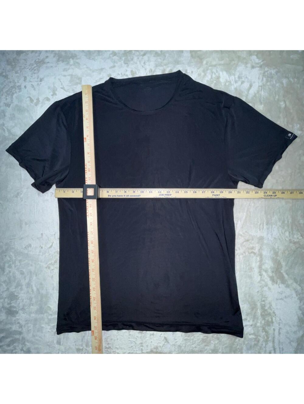 Perry Ellis Portfolio Men’s Black T-Shirt XL Polyester Stretch Thin Fabric